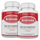 Akne Pillen 2 Pack 120 Pillen- Vitamin Ergänzungen für Akne Breakouts- Hormonale Pimple Tabletten zu Clear Oily Skin für Frauen, Männer, Jugendliche und Erwachsene