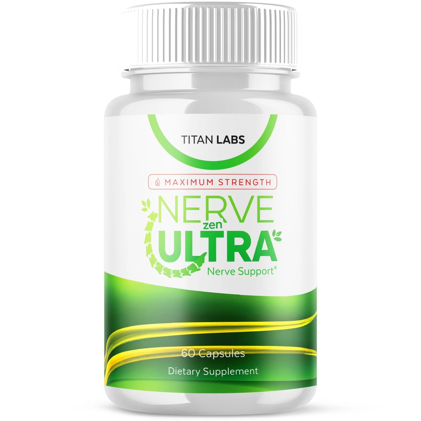 (1 Pack) Nerve Zen Ultra Nootropic Natural Brain Supplement NerveZen 60 Capsules
