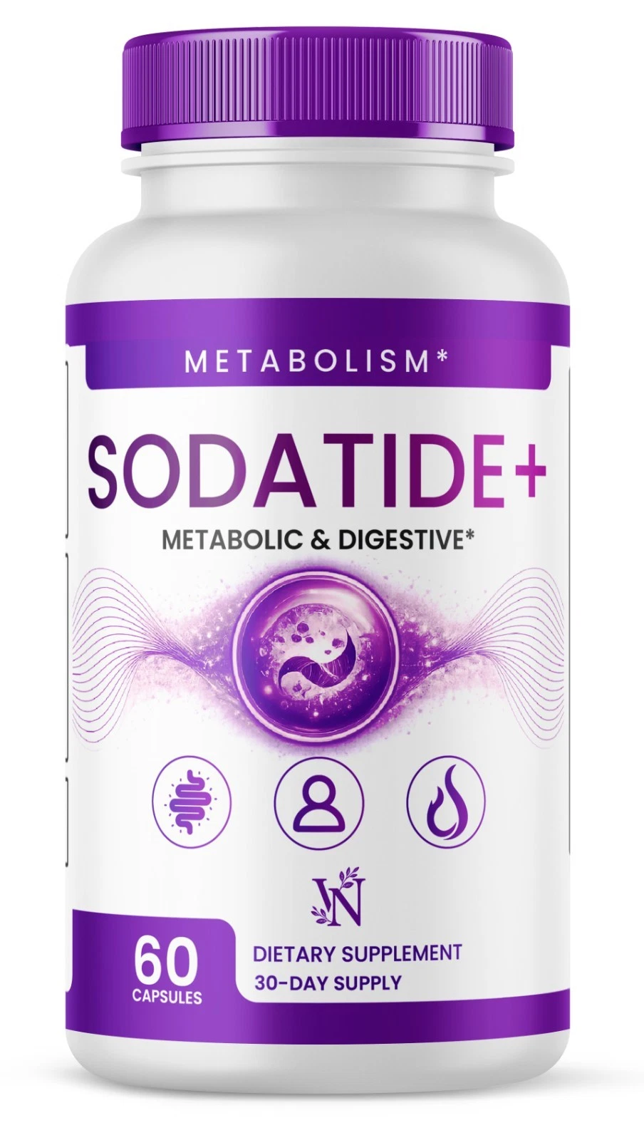 Sodatide Supplement, Soda Tide for Metabolism & Overall Health 60ct 1Pack