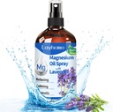 Magnesium Öl Spray für Schlaf,Pure Magnesium für Füße,Soothing Sore Muskeln & Relaxing, Schmerz,Ultra Konzentration mit Lavender-200ML