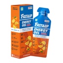 Fast&Up Energy Gel- Orange Blast flavour (Caffeinated) - Pack of 6 Gel Sachets, 39g per sachet- For Instant energy boost, Improved endurance and performance