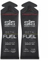 Science in Sport Beta Fuel Gels Dual Source Energy Gel, Strawberry and Lime Flavour, 40 g of Carbs Per Pack, 60 ml Pack (2 Pack)