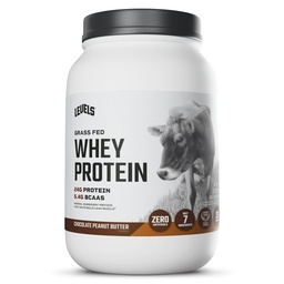 Niveaus Gras Fed Whey Protein Pulver, keine Künstlichkeiten, 24G Protein, Schokolade Peanut Butter, 2LB