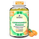 NATURYZ Clinically Researched KSM 66 Ashwagandha 500mg Gummies with Vitamin D3 | Strength, Energy, Immunity, Power & Stamina | Relax, Refresh Mind & Body | No Added Sugar | Gluten-Free, 30 Gummies(Orange Flavour)