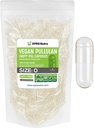 XPRS Nutra Größe 0 Pullulan Leere Kapseln - 1000 Count Clean Label Plantcaps Clear Leere Vegan Kapseln - Premium Vegetarian Pillen - DIY Gemüse Kapsel Füllung für Do-It-Yourself Ergänzungen