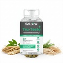 SCI.TRU Tru-Testa Testosterone Booster for Men | 8+ Herbal Extracts with Ashwagandha, Gokhru, Safed Musli & Korean Ginseng | Strength, Stamina & Energy Support | 60 Tablets