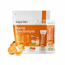 Sainebio Nano Electrolyte Powder – 18 Tangy Orange Flavor Sachets | Hydration & Recovery Drink with Potassium, Vitamin C & B-Complex | Supports Energy, Electrolyte Balance & Immunity