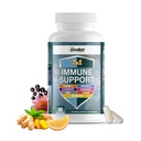GreeNatr Immununterstützungsergänzung mit Vitamin C, D3, Zink 50mg, Quercetin, Echinacea Purpurea, Sambucus Elderberry und Ginger für vollständige Immunabwehr - 60 Kapseln (1 Flasche)