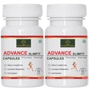 NOURISHWORLD INC | ADVANCE SLIMFIT Ayurvedic Capsules for Scientific Weight Management | For Men & Women (Pack of 2)