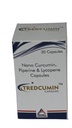 Tredwell Nano 30 Capsules with 95% Curcuminoids, Nano Curcumin,Piperine and Lycopene Capsules | Antioxident & Anti inflammatory | Good For Skin & Joint pains