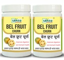 SANSU Bel Fruit Churn Powder Pack of 2 (100g Each), Ayurvedic Bael Fruit Churna (Belgiri, Bilva, Aegle Marmelos), Natural Digestive & Gut Health Support, Herbal Powder for Healthy Bowel Function