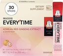 JUNG KWAN JANG Everytime Korean Red Ginseng Extract Stick 1000mg & Grapefruit - Vegan Ginseng Root Energy Drink Liquid Stick Supplements - baut Stamina & Immunität, kein Koffein (30 Sticks)