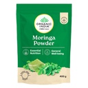 A TATA Product – Organic India Moringa Powder, 400g, Certified Organic, Rich in Essential Vitamins & Minerals, Whole Herb Nutrition for General Well-being