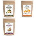 Pure Moringa Powder, Orange Peel Powder and Shatavari Powder Combo Pack for Comprehensive Hair Care and Radiant Glowing Skin Rejuvenation Ayurvedic Product and Natural Organic and Scalp