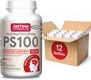 Jarrow Formulas PS100 Phosphatidylserine 100 mg, Nahrungsergänzungsmittel für Gehirngesundheit und Kognitionsunterstützung, 30 Softgels, 10-30 Tage Versorgung, Paket von 12