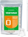wananfu Größe 0 Leere Kapseln Vegetarisch (1000 Zähler) Bundle mit Micro Lab Spoon, Klare füllbare Veggie Pillen Kapseln Größe 0 für Ihre eigenen Ergänzungen
