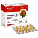 NEAT EVERYDAY Cold Pressed Fenugreek Oil Capsules (Methi Seed Oil) | Blood Sugar, Lactation & Hormonal Balance for Women | Weight Management | 60 Capsules Blister
