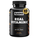 Gewinne in Bulk Real Vitamin C, Immununterstützung Kaubare, Natürliche Vitamine mit Citrus Bioflavonoide, Ganze Nahrung Vitamin C Nahrungsergänzung aus pflanzlichen Quellen, Vegan Ergänzungen für Frauen und Männer, 60 Tabletten