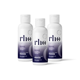 Rho Nutrition Liposomal NAD+ – Flüssige Ergänzung zur Unterstützung der Absorption – Aktive Form von NAD+ Hilft zur Unterstützung normaler zellulärer Gesundheit, gesunder Alterung, Energiemetabolismus & Vitalität – 3 Pack