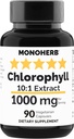 MONOHERB Chlorophyll Extrakt 1000 mg - 90 Vegetarische Kapseln