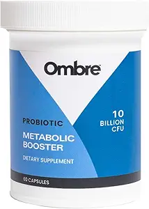 Ombre Metabolic Booster Probiotic - Unterstützt Stoffwechsel, Gesunde Gewichtsmanagement & Verdauung - Energie & Gut Health Supplement für Frauen und Männer - 10 Billion CFU, Prebiotic Fiber, Vegan, 30 Portionen