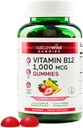 NatureWise Vitamin B12 Gummi für Erwachsene, 1000 mcg - Erdbeer-Lämonen-Flaschen - Unterstützt tägliche Energie, Psychische Klarheit, kognitive Funktion - Vegan, Glutenfrei, Non-GMO - 90 Count[45-Day Supply]