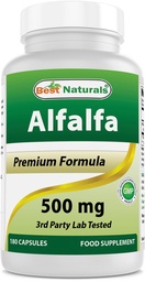 Best Naturals Alfalfa Green Super Food 500 mg 180 Kapseln (180 Count (Pack von 1))