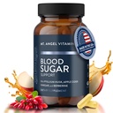 Mt. Angel Vitamins Blutzucker-Supplement - Natürliche Ergänzung mit Pysllium Husk, Berberine mit Ceylon Cinnamon und Apple Cider Essig - Unterstützt gesunde Blutzuckerspiegel - 60 Kapseln