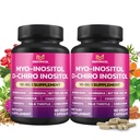 BMVINVOL 2 Pack Inositol Supplement-Myo-Inositol und D-Chiro Inositol Ideal 40:1 Ratio - Plus Berberine, Cinnamon, Ashwagandha+5 Mehr als 60 Tage Versorgung