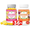 Lunakai Collagen und Vitamin E Gummie Bundle - Non-GMO Anti Aging Ergänzungen für Männer und Frauen - Natürliche Gummy mit Vitamin C & 250 mg Natürliche VIT E