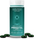 Iwi Life Prenatal Multivitamin, 60 Softgels (30 Servierungen), Vegan, Plant-Based Algae Omega 3 mit EPA + DHA, Folate, Eisen, Vitamin A, B12, C, D3, Kalzium, Prägnancy Ernährungsergänzung für Mom & Baby