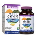 Bluebonnet Nutrition Mens' ONE 40+ Whole Food-Based Multiple, Männer Multivitamin für Männer 40+, Soy-Free, Non-GMO, Glutenfrei, Kosher, 60 Gemüse Kapseln, 60 Servierungen