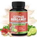 Cadane Citrus Bergamotte Ergänzung Kapseln mit Berberine, Olive, Guggul, Knoblauch, Pine Bark, Black Pepper - 150 Caps für 5 Monate Versorgung