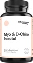 Ganze Geschichte Myo-Inositol & D-Chiro Inositol Ergänzung für Frauen | Fertilität Ergänzungen für Hormonal Balance & Ovarian Gesundheit Unterstützung | Myoinositol | Ideal 40:1 Ratio | 90 Servierungen