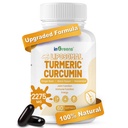 Kurkuma-Ergänzung 2275mg, 95% Curcumin, Liposomal Curcumin für beste Absorption, Curcumin-Ergänzung für Gelenkunterstützung, in den USA - 60 Softgels