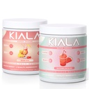 Kiala Nutrition Super Greens, Bio Greens Powder, Spirulina & Chlorella Superfood Powder, Sugar & Gluten Free Vegan, Spectra Blend, Miami Vice, Watermelon Slush 2 Pack