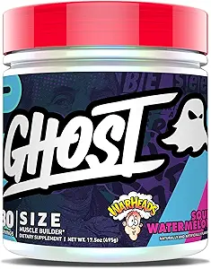 GHOST Größe Muskelaufbau Nahrungsergänzung - Warheads Sour Watermelon, 30 Servieren - Kreatin Muskelwachstum und Kraft-Gebäude Ergänzungen für Männer und Frauen - frei von Zucker & Gluten, Vegan
