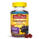 Natur Made Elderberry mit Vitamin C und Zink, Nahrungsergänzung für Immununterstützung, 100 Gummi, 50 Tage Versorgung