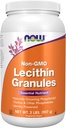NOW Nahrungsergänzungsmittel, Lecithin-Granulat mit natürlich vorkommenden Phosphatidylcholin und anderen Phosphatiden, 2-Pound