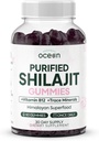 Bios Ocean Shilajit für Männer und Frauen - Natürliche Ergänzung mit Vitamin B12, Chrom und Selen für Alter-Defying, Energie, Hormone Unterstützung und mehr - 60 Shilajit Gummies