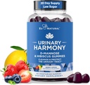Urinary Harmony D Mannose Gummies for Urinary Tract Health – D-Mannose & Hibiscus Cleanse, Flush & Protect the Urinary System – Potent Formula, Drug Free – 60 Berry Lemon Flavor Gummies, 20 Tage Versorgung