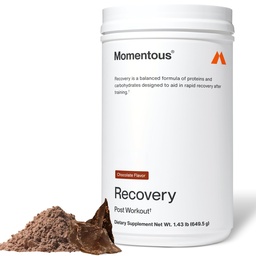 Momentous Recovery Grass-Fed Whey Protein Powder - 20 g Post-Workout Whey Isolate Protein - NSF zertifiziert für Sport - Glutenfrei - 15 Servierungen - Schokolade - Paket Mai Vary