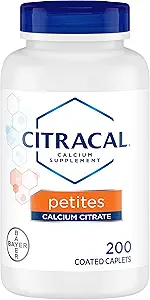 Citracal Calcium Citrat + D3 Petites Tabletten - 200 ct, Packung von 4