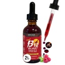 Bricker Labs B-12 Blast Flüssiges Vitamin B12 und Folsäure-Ergänzung, Unterstützung Energieproduktion, Great Tasting Liquid Vitamin B12 Nahrungsergänzungsmittel in Natürliche Himbeer Geschmack, 2 fl oz Flaschen