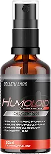 Humoloid B-12 Liquid – 30ml Citrus Oral Spray für erhöhte Energie, Muskelwachstum, schnellere Erholung, jugendliche Vitalität & Immununterstützung – Fortified with B-12 for Wellness – 30-Day Supply, Made in USA