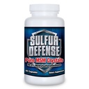 Sulfur Defense Opti-MSM 99.9% Pure MSM Powder Capsules, Made in USA, Organic Methylsulfonylmethan, Non-GMO, Gluten-Free, Immunsystem Booster, Beruhigt Gelenkschmerzen, Jüngere Haut, Haare, Nägel, 90 caps