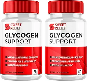 Sweet Relief Glycogen Support - Sweet Relief Blutgefäß Reiniger, Sweet Relief Capsules, Advanced Formula for Overall Wellness, SweetRelief (120 Kapseln, 2 Packung)