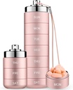 Mossime Metall Reise Pille Organizer, Tragbare 7 Tage Vitamin Organizer stapelbar, Wasserdicht 1 mal ein Tag Pille Box, große Pille Container, Tägliche Medizin Organizer für Vitamin, Fischöl, Supplement