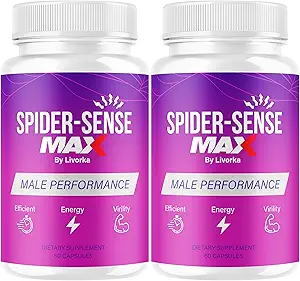 (2 Pack) Spider Sense Max Pillen für Herren - SpiderSense Max Kapseln für Herren Advanced Formula 2025, 2 Flaschen für 2 Monate