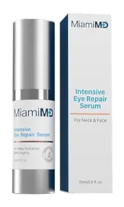 MiamiMD Eye Serum (15ml) Unter Augenbehandlung für dunkle Kreise & Crow's Feet - Serum für alle Hauttypen - Anti-Aging Cream - Reduziert Puffiness - Für Tag & Nacht Zeit